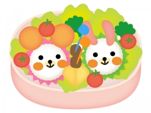 お弁当 かわいいキャラ弁のイラスト イラスト無料 かわいい