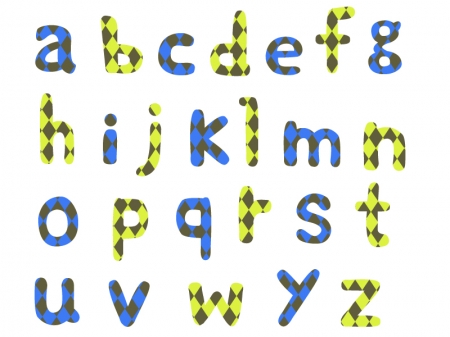 アルファベット（小文字）の文字イラスト02