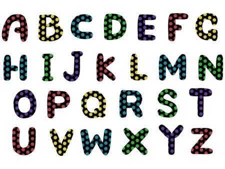 アルファベット（大文字）の文字イラスト01