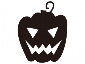 かぼちゃ ハロウィンのシルエットイラスト02 イラスト無料 かわいいテンプレート