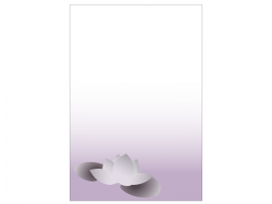 文字無し 蓮の花の喪中はがきテンプレートイラスト05 イラスト無料 かわいいテンプレート