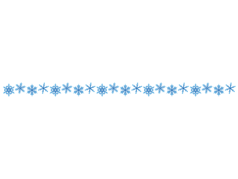 雪の結晶のライン・線イラスト02