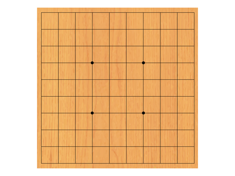 明るい木目の将棋盤のイラスト