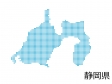 静岡県・四角ドットのデザイン地図のイラスト