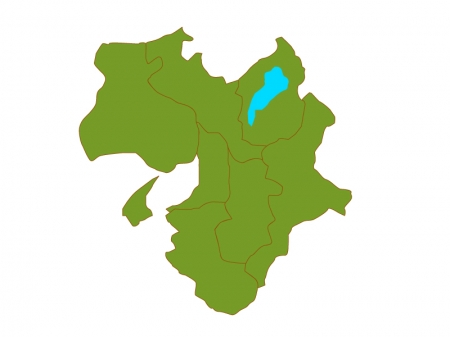 近畿地方の地図（ベクターデータ）のイラスト