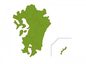 九州 沖縄地方の地図 ベクターデータ のイラスト イラスト無料
