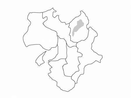 近畿地方の白地図（ベクターデータ）のイラスト