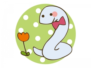 かわいいヘビ 巳のイラスト イラスト無料 かわいいテンプレート