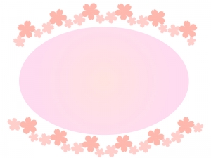 桜のフレーム 飾り枠素材07 イラスト無料 かわいいテンプレート
