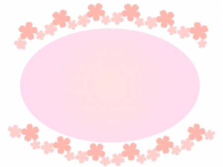 桜のフレーム・飾り枠素材07