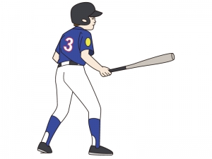 少年野球のバッターのイラスト イラスト無料 かわいいテンプレート