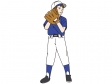少年野球のピッチャーのイラスト