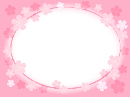 桜のフレーム・飾り枠素材08