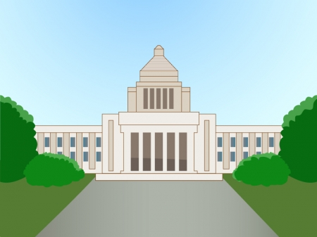 国会議事堂のイラスト