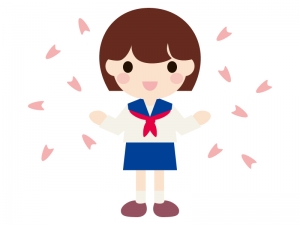 中学校の新一年生のイラスト イラスト無料 かわいいテンプレート