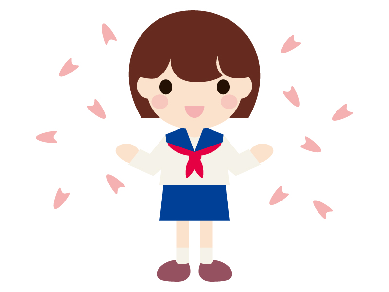 中学校の新一年生のイラスト イラスト無料 かわいいテンプレート