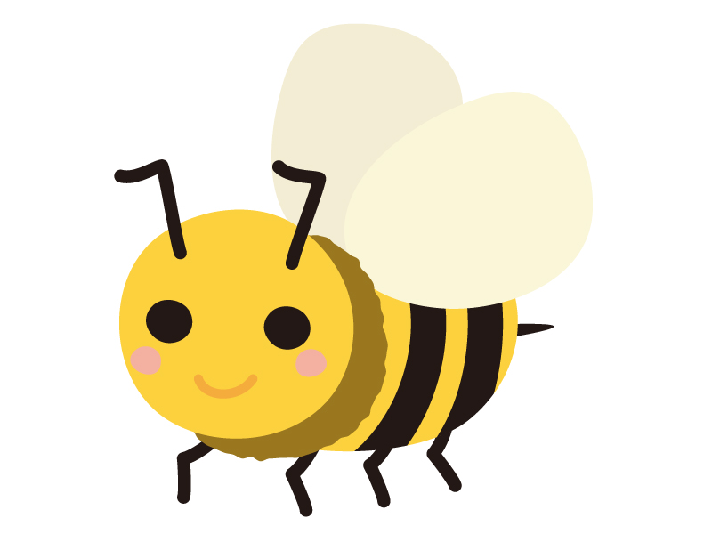 かわいいミツバチのイラスト イラスト無料 かわいいテンプレート