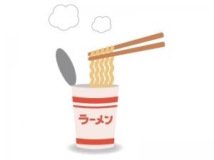 カップラーメンのイラスト02 イラスト無料 かわいいテンプレート