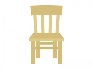 木の椅子のイラスト イラスト無料 かわいいテンプレート