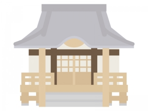 寺院 お寺のイラスト イラスト無料 かわいいテンプレート