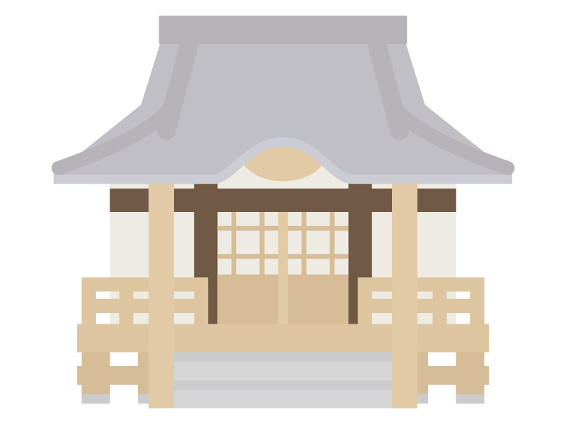 寺院・お寺のイラスト