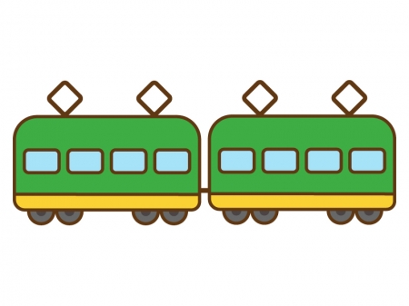 かわいい電車のイラスト