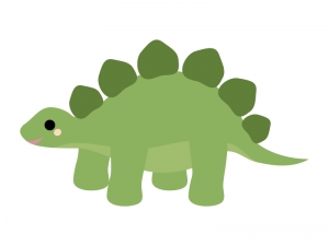 かわいい恐竜 ステゴザウルス のイラスト イラスト無料 かわいい