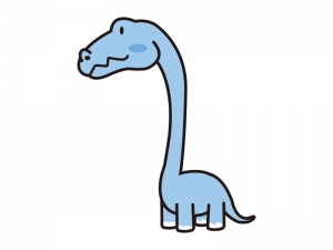 かわいい首長の恐竜のイラスト イラスト無料 かわいいテンプレート