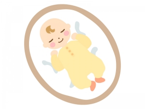 寝ている赤ちゃんのイラスト イラスト無料 かわいいテンプレート
