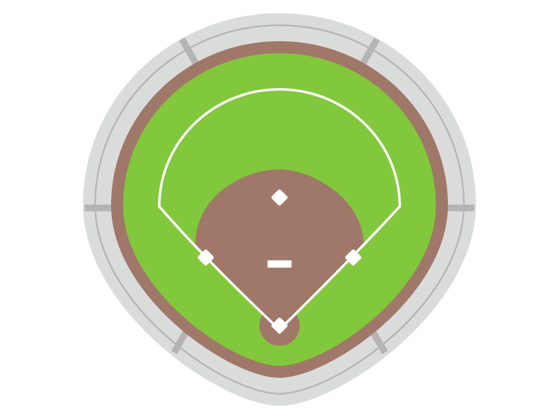野球場・スタジアムのイラスト