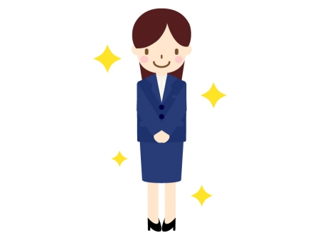 新入社員をイメージした女性のイラスト03