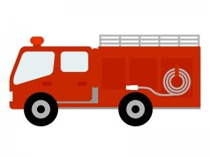 消防車のイラスト イラスト無料 かわいいテンプレート