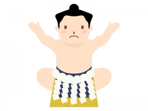 お相撲さん 力士のイラスト イラスト無料 かわいいテンプレート