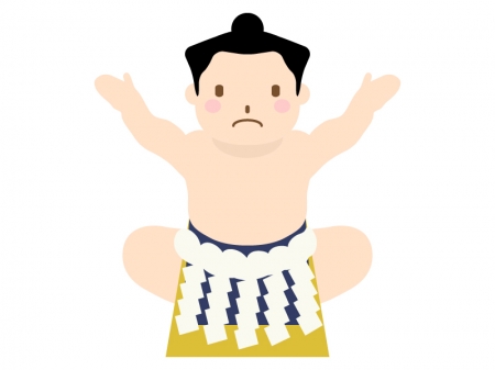 お相撲さん・力士のイラスト