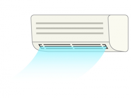 エアコンの冷房のイラスト
