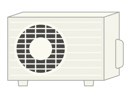 エアコンの室外機のイラスト