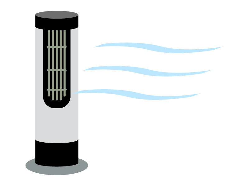 マイナスイオン・空気清浄機のイラスト02