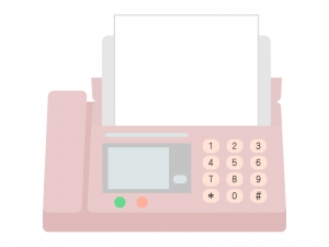家庭用fax機のイラスト02 イラスト無料 かわいいテンプレート