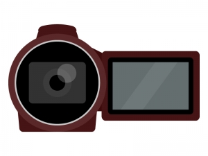 家庭用ビデオカメラのイラスト02 イラスト無料 かわいいテンプレート