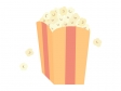 ポップコーンのイラスト