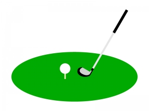 ゴルフのティーショットのイラスト イラスト無料 かわいいテンプレート