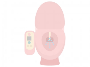 ウォシュレット付きトイレのイラスト イラスト無料 かわいいテンプレート