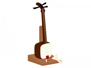 楽器 三味線のイラスト イラスト無料 かわいいテンプレート