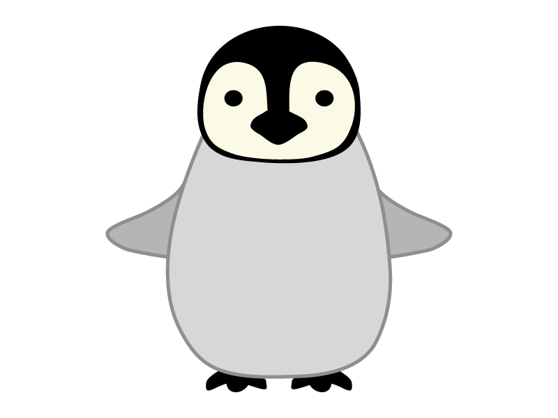 赤ちゃんペンギンのイラスト