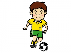 サッカー少年のイラスト02 イラスト無料 かわいいテンプレート