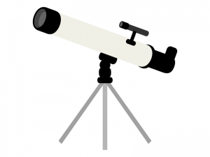 天体望遠鏡のイラスト イラスト無料 かわいいテンプレート