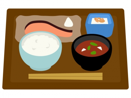 モーニング・和定食のイラスト