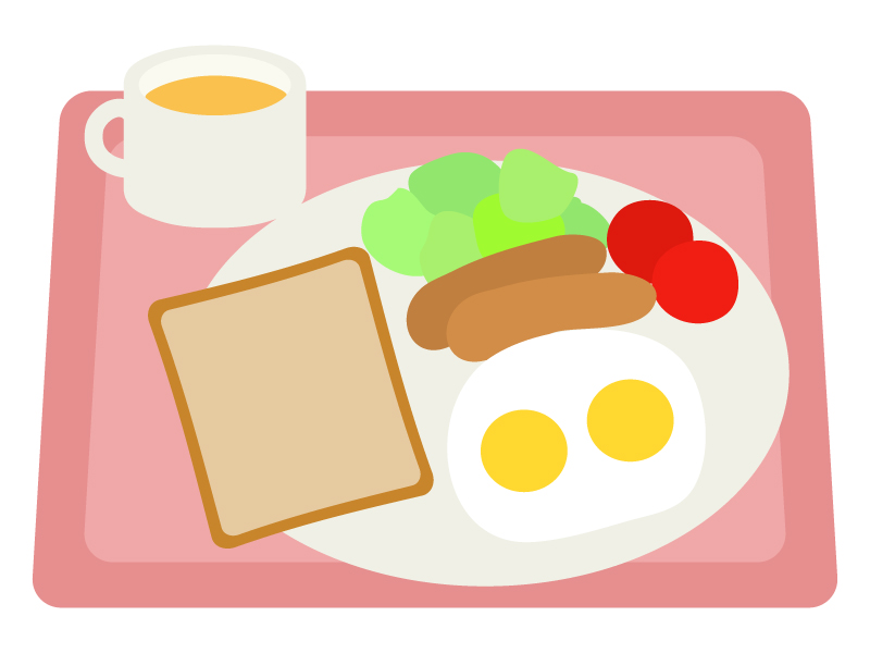 モーニング 洋食のイラスト イラスト無料 かわいいテンプレート