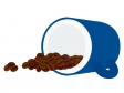 コーヒーカップとコーヒー豆のイラスト02