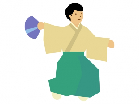 能楽・日本舞踊のイラスト